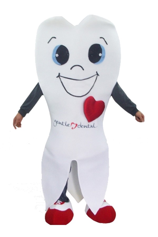 Mascot Costumes White Teeth Costume - Click Image to Close